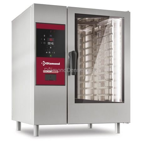 Cook and Chill Elektrisk ovn direkte damp og varmluft, 10x GN 1/1+Rengøring – AGA