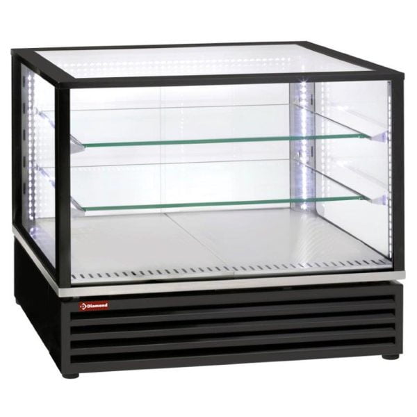 Refrigerated showcases Køledisplay, EN eller GN, ventileret, 3 niveauer, SORT 7