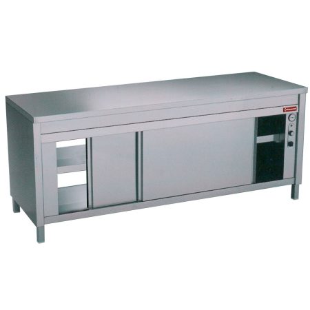 Hot cupboard tables Arbejdsbord på varmeskab “gennemgang”