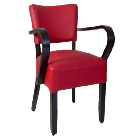 Leather chairs Leather Armchair– Tara– Red