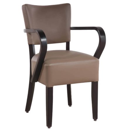 Leather chairs Leather Armchair– Tara– Taupe