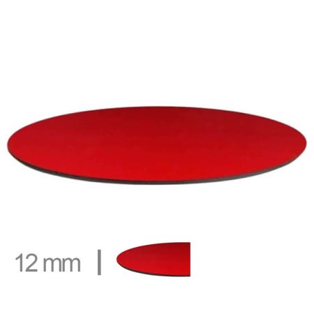Table tops Round Table Top– Compact Red- 69 cm 35