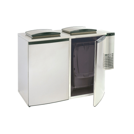 Konfiskatkühler Affaldsbeholderkøler uden motor – 1385 x 760 x 1130 mm – 10405002