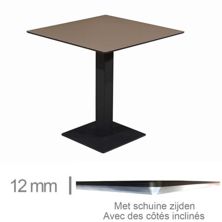 Horeca tables Table – Compact Taupe – 69×69 Cm With Frame