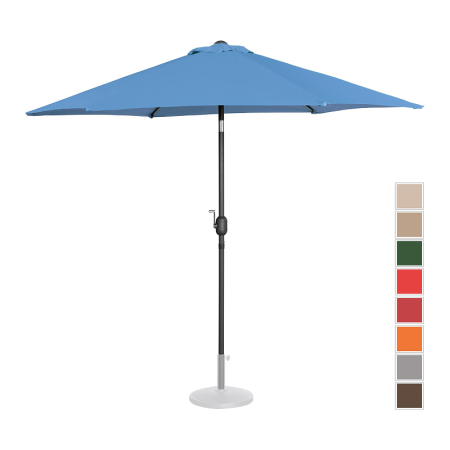 Haveredskaber Parasol – Blå – sekskantet – 270 cm i diameter