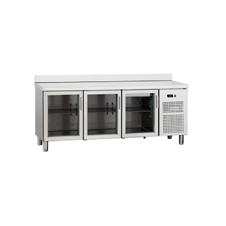 Refrigerated counters Kølebord med 3 glasdøre og lås, 535 l