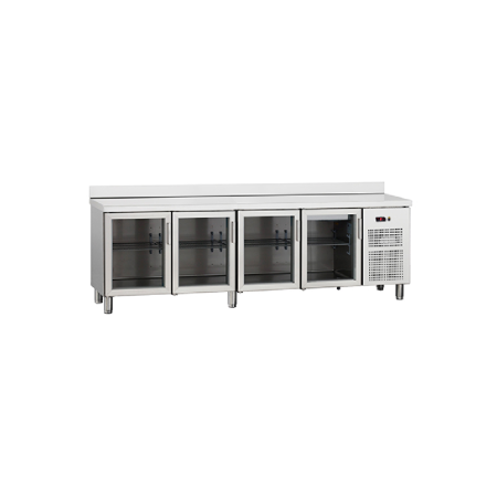 Refrigerated counters Kølebord med 4 glasdøre og lås, 535 l