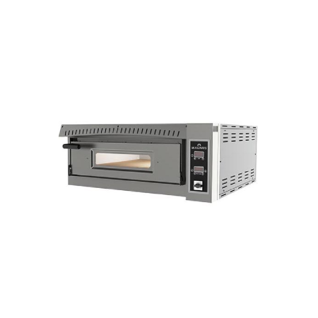 Pizza ovens Elektrisk pizzaovn med fuldt ildfast stenkammer, 1 kammer 670x1035x135 mm – digital