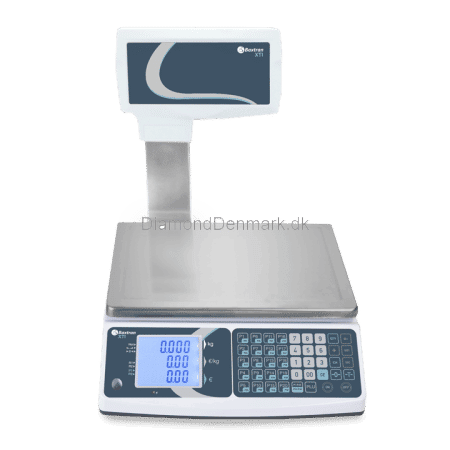 Retail scales Butiksvægt – XTI – Kolonne – RS232 – Kapacitet 15/6 kg
